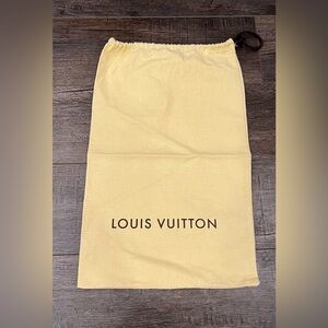 Louis Vuitton Large Beige Cotton Drawstring Dust Bag – Made in Italy